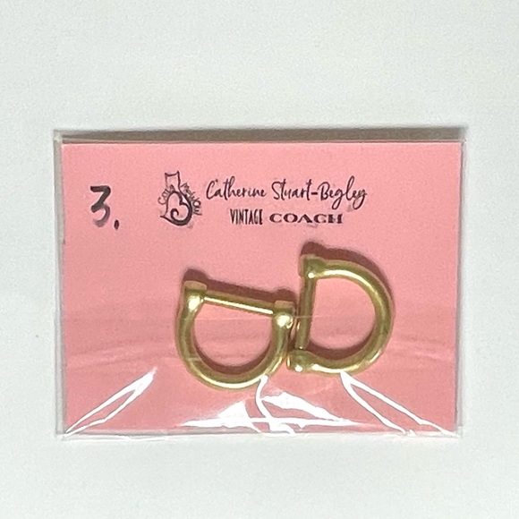 Coach Handbags - Authentic Vintage Coach Pair of Brass D rings